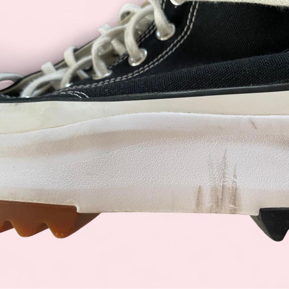 Black Converse Run Star Hike Canvas Platform Hightops - Picture 6 of 6